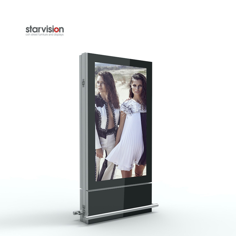 500-700cd/m2 75Inch Digital Totem Display Free Standing Digital Signage